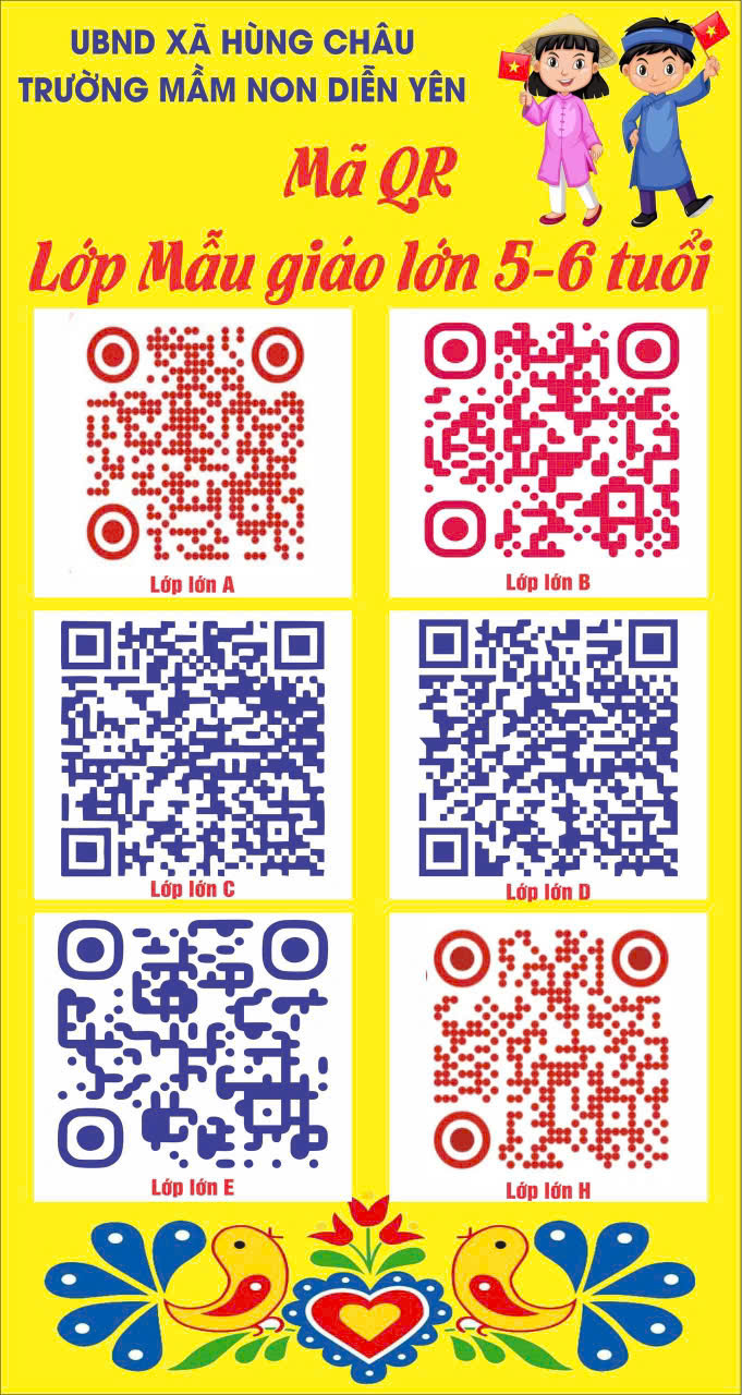 qr lớp 5 6 tuổi